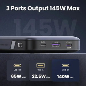 UGREEN 140W Power Bank Portable 25000mAh PD Fast Charging PowerBank for Laptop Notebook Xiaomi 13 Fast Charge External Battery