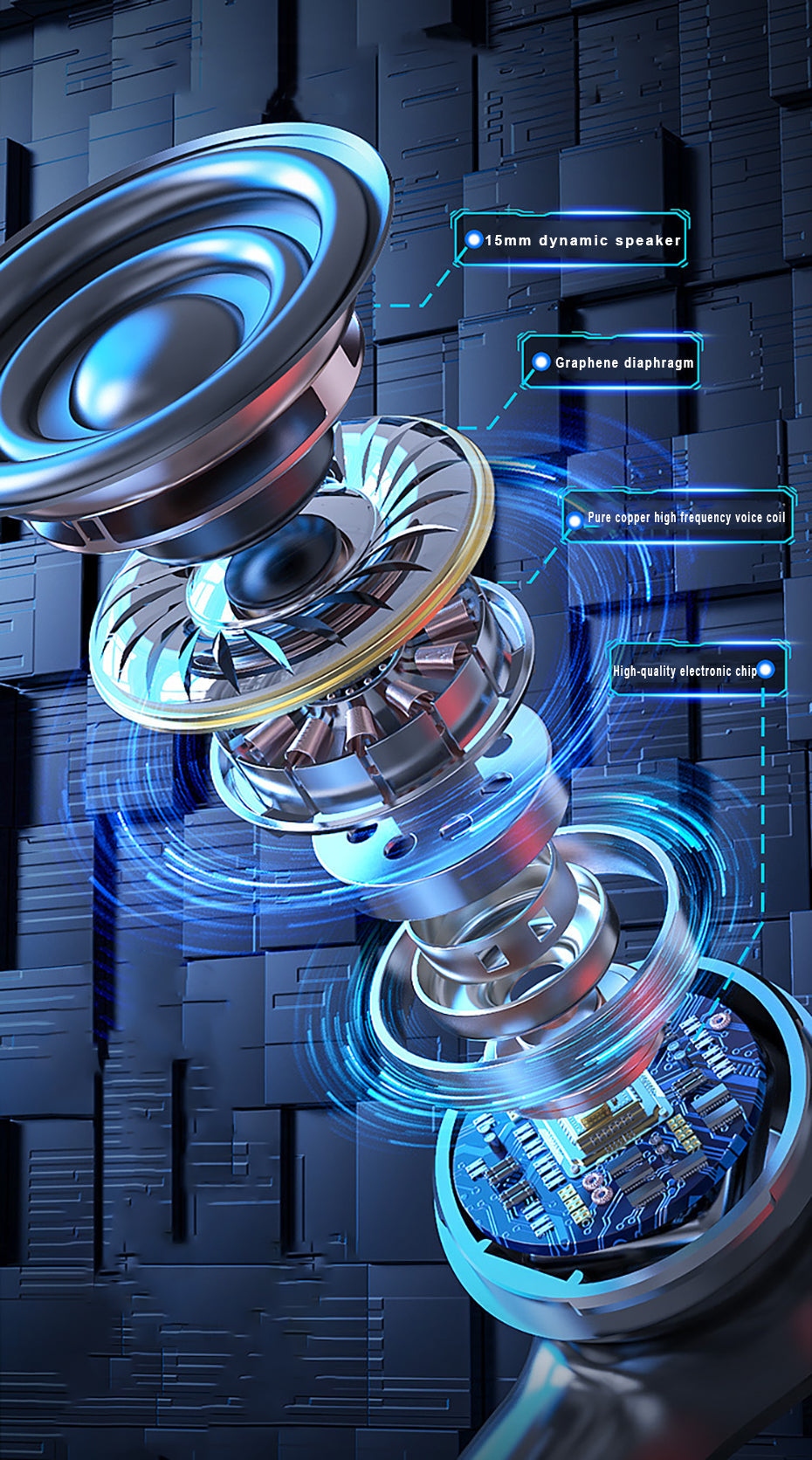 Wireless Headphones With Noise Cancellation - Stereotech