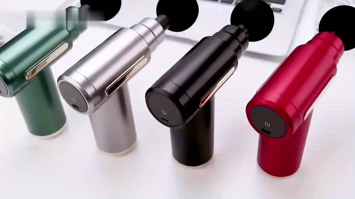 1pc Fascia Electric Massager Gun, Deep Tissue Percussion Electric Muscle Massager, Portable Handheld Ultra-Quiet Brushless Motor, For Sports Gym valentine&#39;s day for him - Stereotech