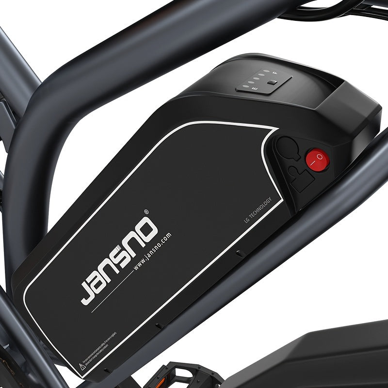 JANSNO Electric Bike 20&quot; X 4.0 Electric Bicycle For Adults With 500W Brushless Motor Long-Lasting 48V 14Ah Removable Battery Fat Tires Mountain Bike