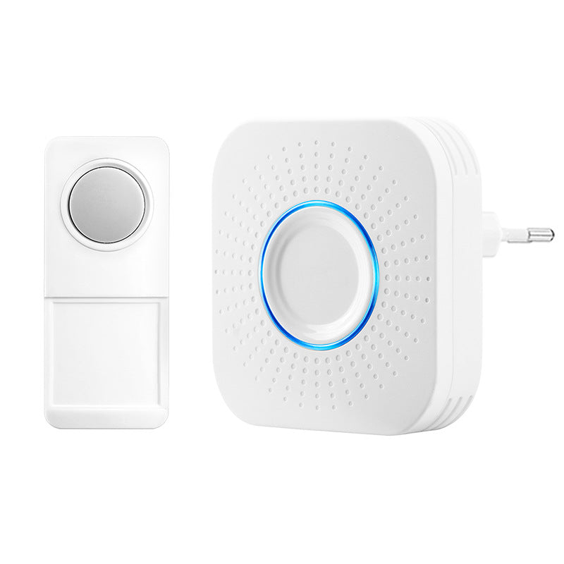 Color: White, style: Transmitter and receiver-US, power:  - Loud Home Smart Remote Control Wireless Doorbell - Stereotech