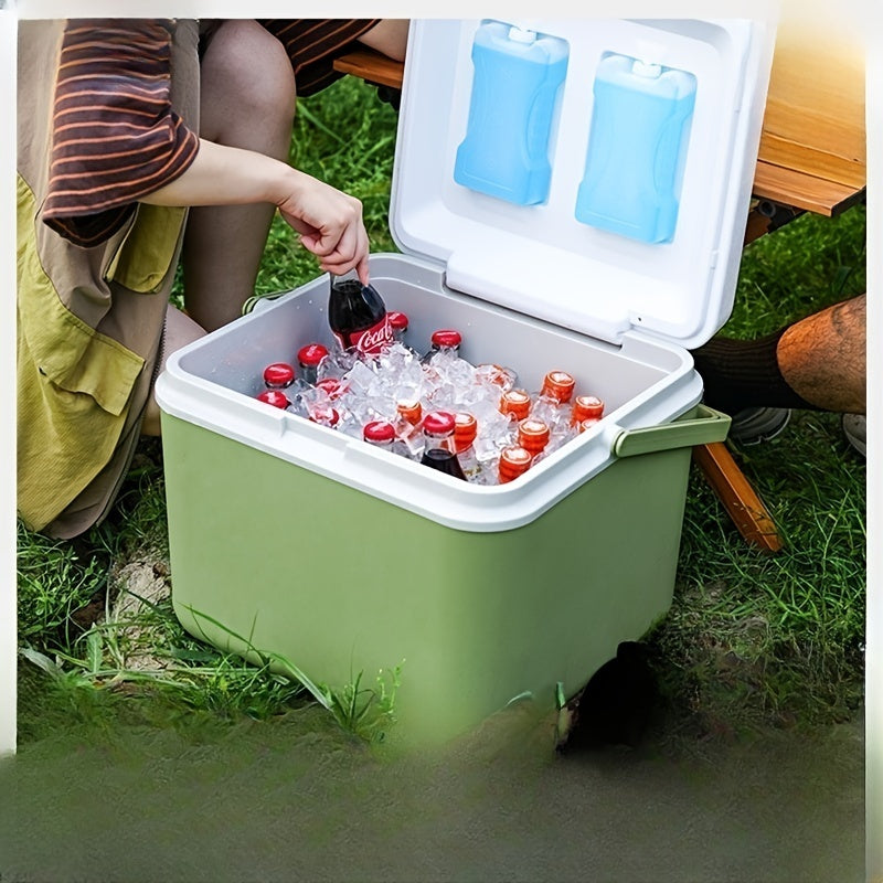 1.32gal Portable Thermocooler Ice Chest | Leak-Proof Outdoor Cooler Box | Polypropylene Construction | Food-Safe, No Electricity Needed | Ideal for Camping, Picnics &amp; Road Trips | Includes 4 Ice Packs