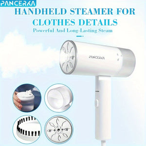 1pc Portable Handheld Fabric Steamer - 1200W Quick Heat, Foldable, Wrinkle Remover, Supports Dry/Wet Ironing, 30 Seconds Preheat, Travel-Friendly, Home, Dormitory Use, Easy to Store