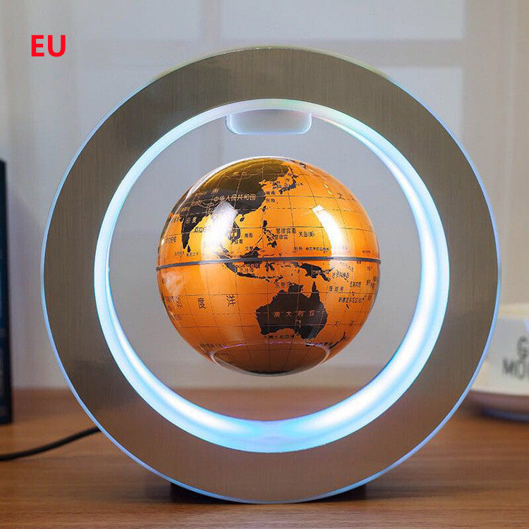 Round LED Magnetic Levitation World Map - Stereotech