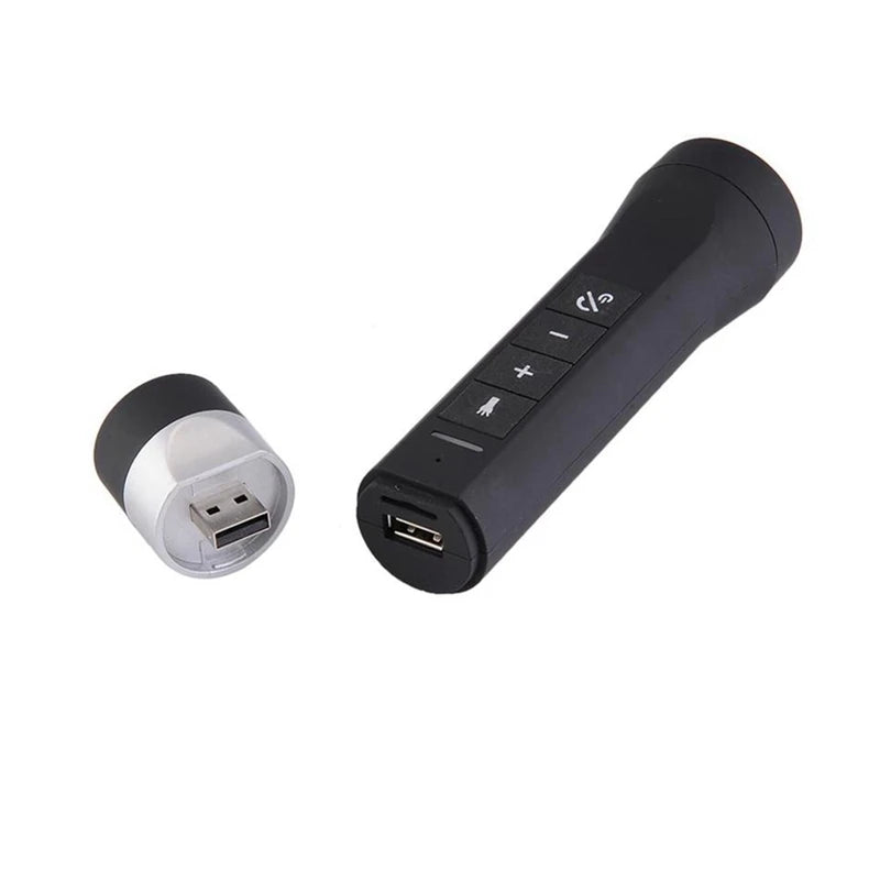 Outdoor Wireless Bluetooth-Compatible Speaker Flashlight Torch Power Bank Support TF FM