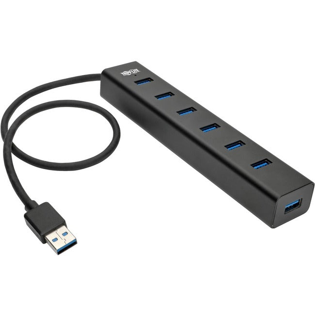Tripp Lite by Eaton 7-Port Portable USB 3.0 SuperSpeed Mini Hub, Aluminum - Stereotech