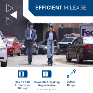 Electric Scooter, 500W Powerful Motor, 10" Solid Tires, 25Miles/40KM Range & 19Mph/30 KPH Folding Commuter Electric Scooter For Adults