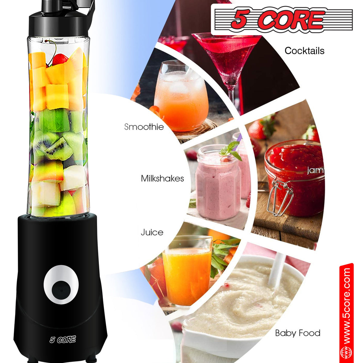 5Core Portable Blender For Kitchen - Stereotech