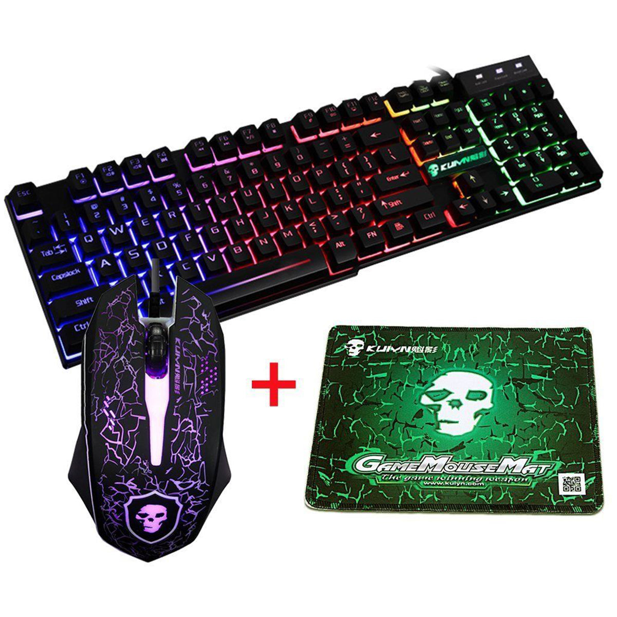 2400DPI LED Gaming Mouse &amp; Keyboard - Stereotech