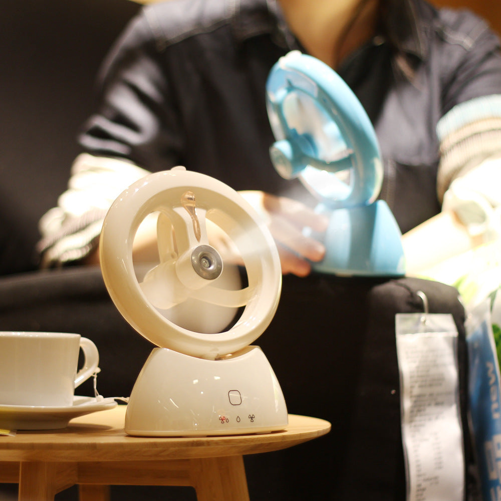 Home Mini Portable 2-in-1 Rechargeable Humidifier Fan - Stereotech