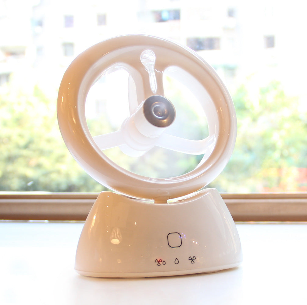 Home Mini Portable 2-in-1 Rechargeable Humidifier Fan - Stereotech