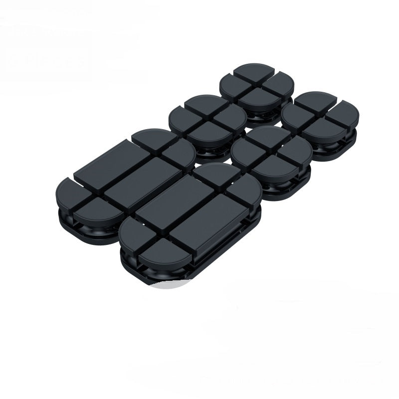 Color: 4style - Cross USB Cable Organizer Clip Silicone