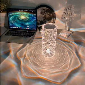 RGB Creative Rose Crystal, Lamp-Touch Control-Adjustable 16-Color