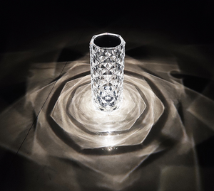 RGB Creative Rose Crystal, Lamp-Touch Control-Adjustable 16-Color