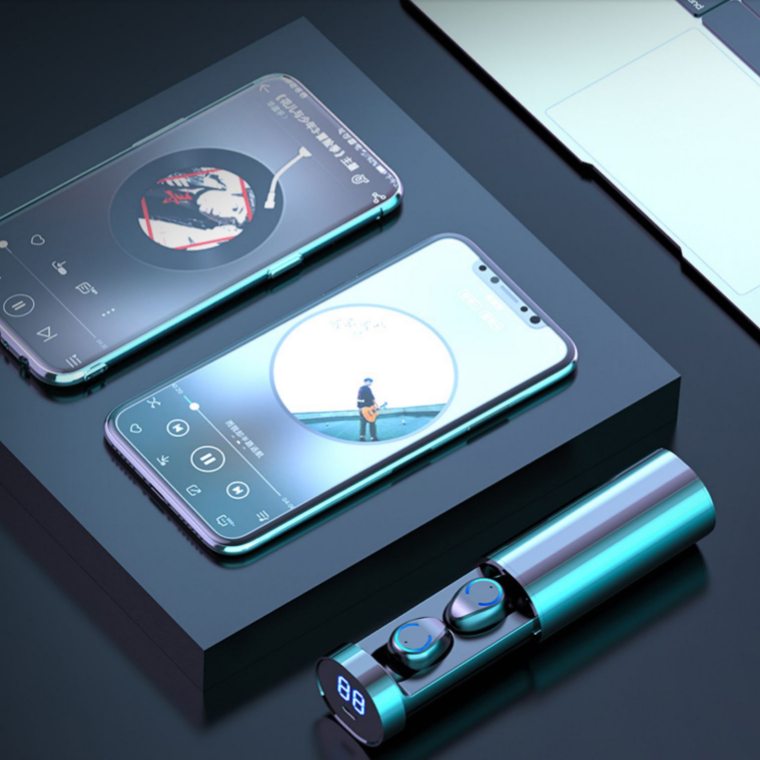 Wireless Dual Ear Bluetooth Headset - Stereotech