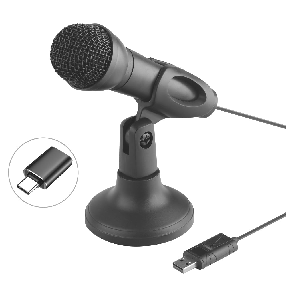 2.5M Wired Music Microphone with Type-C Converter - Perfect for Live Singing, Voice Chat, Network Education, Gaming Live Broadcast, and More - Hot Selling Product with Easy Conversion