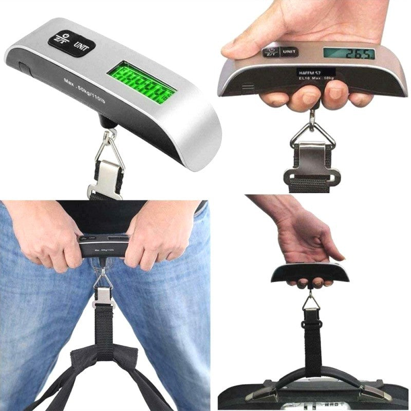 Luggage Scale, Electronic Scale, Portable Scale, Hook Scale, Parcel Scale, 110.23LB Mini Hanging Scale, Portable Spring Lifting Scale, Fishing Scale (Without Battery)
