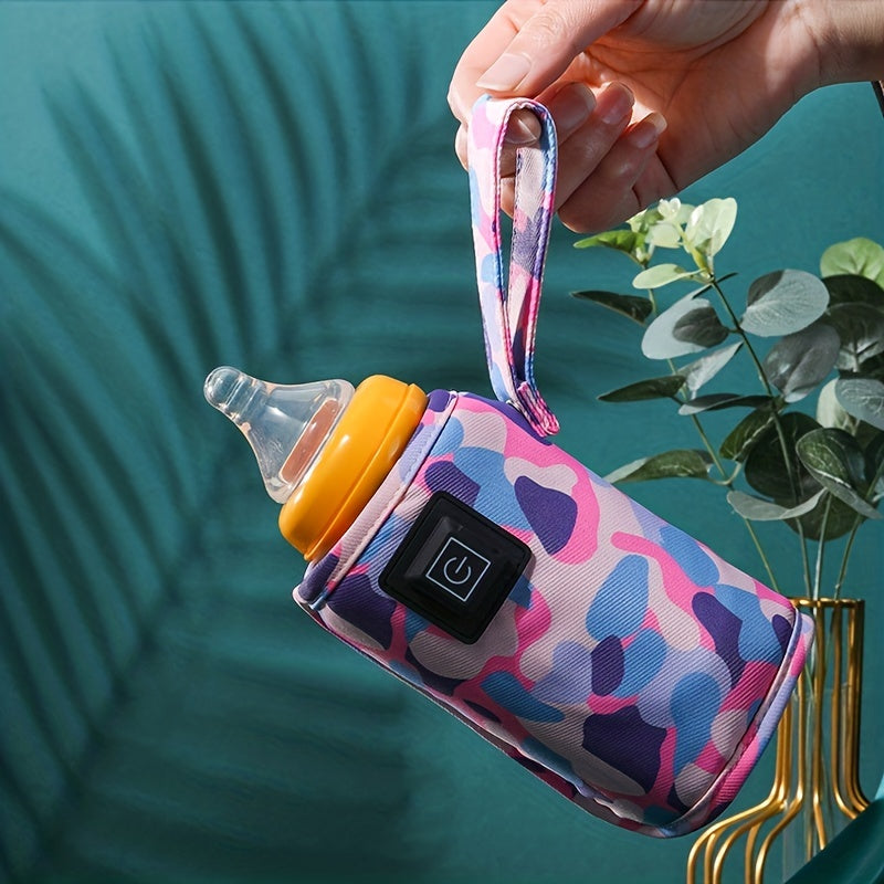 Rapid USB Bottle Warmer - Portable Milk Formula Heater for Camping &amp; Travel - Dual Power, Stroller Insulated Bag - Perfect Easter Gift for Parents