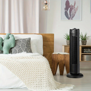 Lifezeal 35W 28" Oscillating Tower Fan 3 Wind Speed Quiet Bladeless Cooling Room