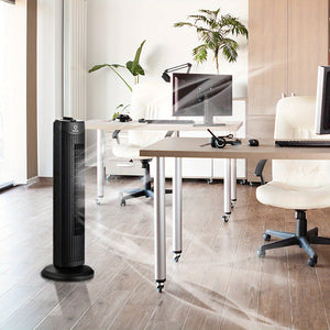 Lifezeal 35W 28" Oscillating Tower Fan 3 Wind Speed Quiet Bladeless Cooling Room
