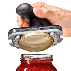 1pc Jar Opener, Adjustable Jar & Bottle Opener, Adjustable Multifunctional Metal Can Opener, Jar Lid Gripper, Manual Jar Bottle Opener, Kitchen Accessories, Party Supplies