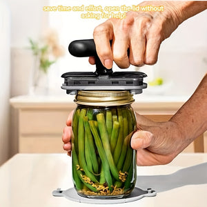 1pc Jar Opener, Adjustable Jar & Bottle Opener, Adjustable Multifunctional Metal Can Opener, Jar Lid Gripper, Manual Jar Bottle Opener, Kitchen Accessories, Party Supplies