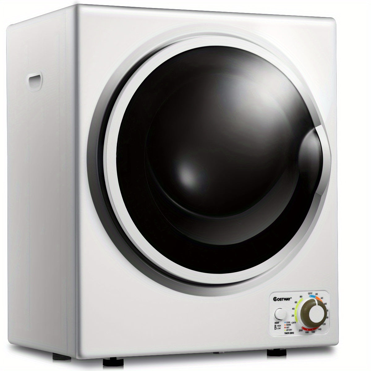 Electric Tumble Compact Laundry Dryer Stainless Steel Wall Mounted 1.5 cu. ft.