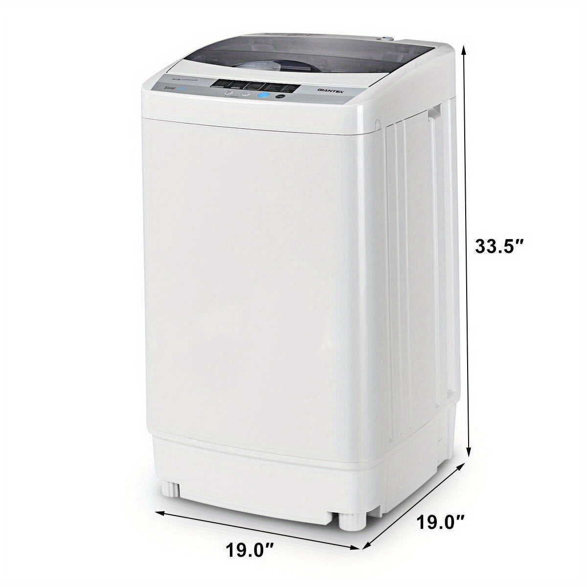 Portable Compact Washing Machine 1.34 Cu.ft Spin Pump 8 Water Level