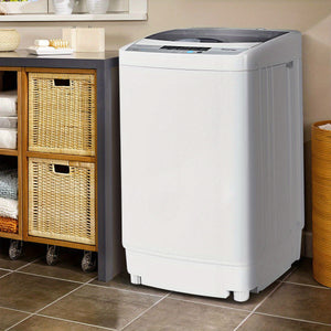 Portable Compact Washing Machine 1.34 Cu.ft Spin Pump 8 Water Level
