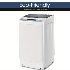 Portable Compact Washing Machine 1.34 Cu.ft Spin Pump 8 Water Level