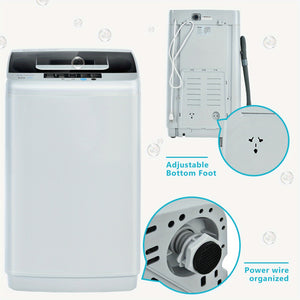 Lifezeal Portable Full-Automatic Laundry Washing Machine 8.8lbs Spin Washer Pump