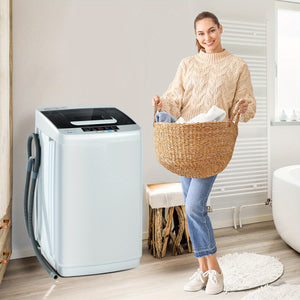 Lifezeal Portable Full-Automatic Laundry Washing Machine 8.8lbs Spin Washer Pump