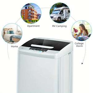 Lifezeal Portable Full-Automatic Laundry Washing Machine 8.8lbs Spin Washer Pump
