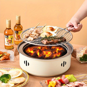 Smokeless Charcoal Grill - Portable Outdoor BBQ & Tea Cooking Stove, Perfect for Camping & Picnics Bbq Grill Outdoor Grilling Accessories For Outdoor Grill