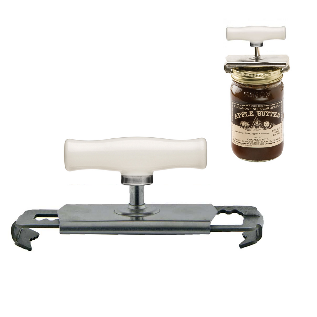 Open Sesame Vintage Style Grip and Twist Jar Opener With Handle - Stereotech