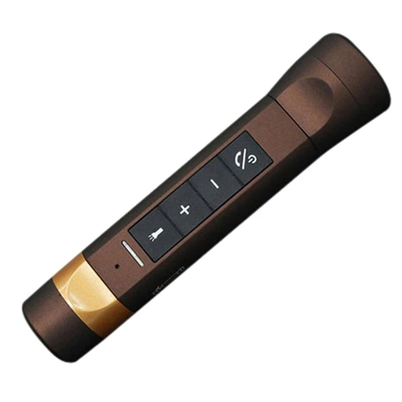Outdoor Wireless Bluetooth-Compatible Speaker Flashlight Torch Power Bank Support TF FM