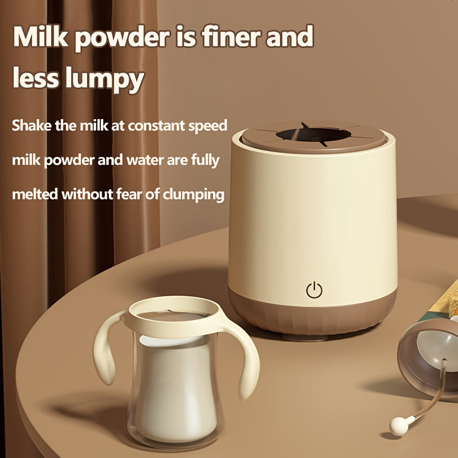 Smart Wireless Milk Powder Shaker, 3Models-1/2/5 Minutes, Intelligent Shaking, Less Bubbles, Square &amp; Round Bottles, Well-distributed Shake, Constant Speed, Fully Melted Without Fear Of Clumping, Refining Milk Powder