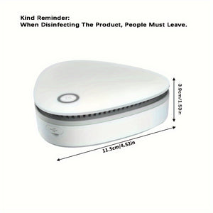 Ozone Sterilizer, Mini Air Purifier Refrigerator Sterilizer, Food Freshener Car Wardrobe Shoe Cabinet Deodorizer Ozone Generator Pet Deodorizer Car Air Purifier