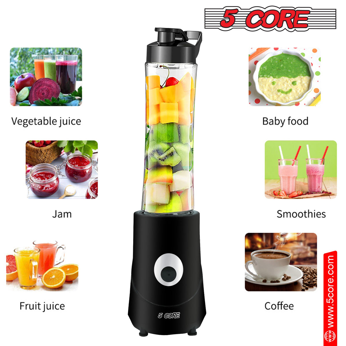5Core Portable Blender For Kitchen - Stereotech