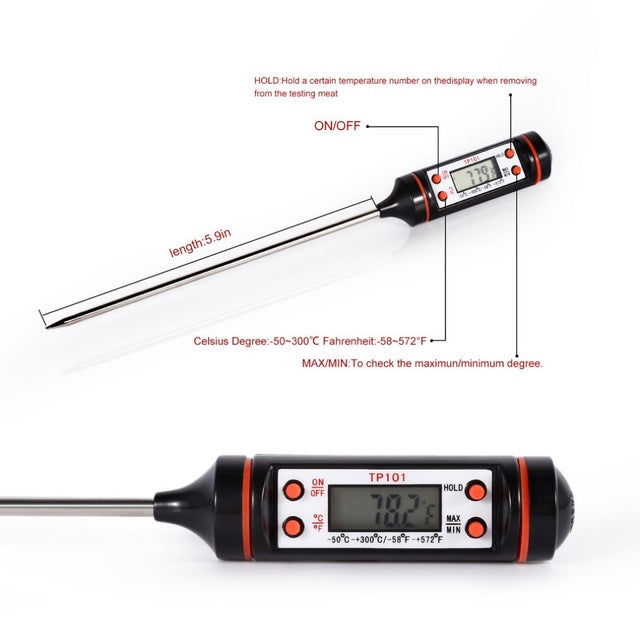 1pc Meat Thermometer Kitchen Digital Cooking Food