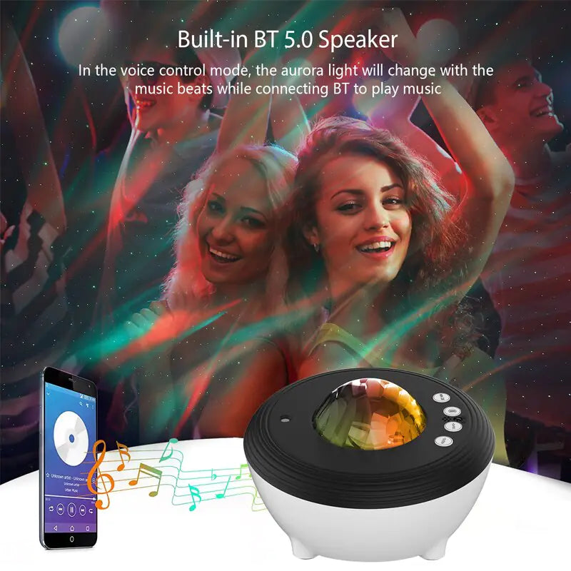 Bluetooth Aurora Galaxy Projector - Stereotech