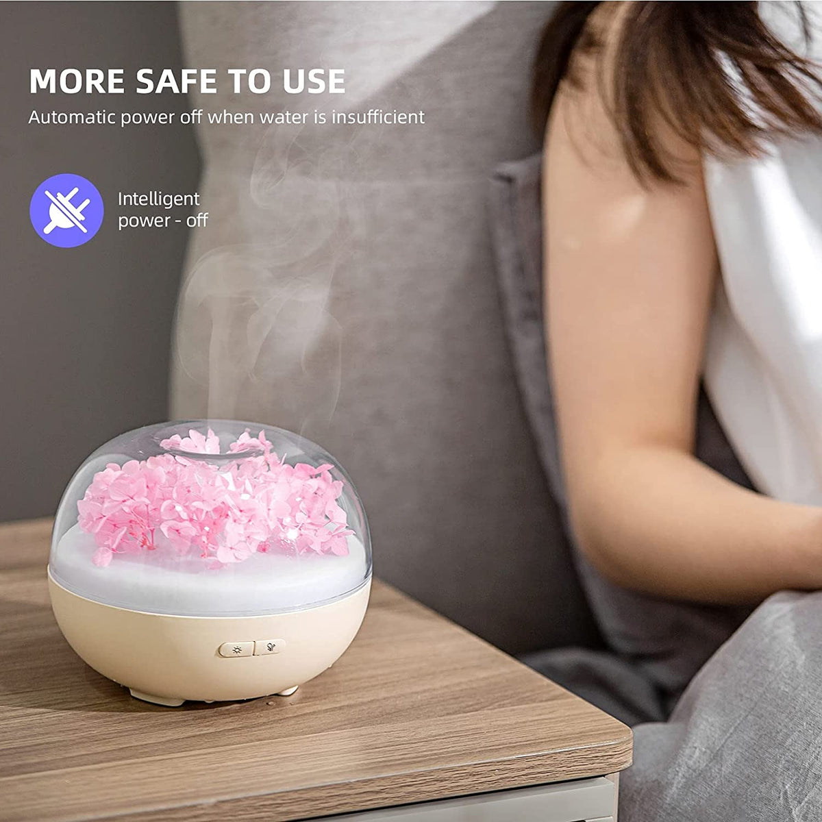 Eternal Flower aromatherapy ultrasonic essential oil diffuser - Stereotech