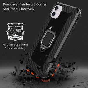 AMZER Sainik Case With 360° Magnetic Ring Holder for iPhone 12/iPhone