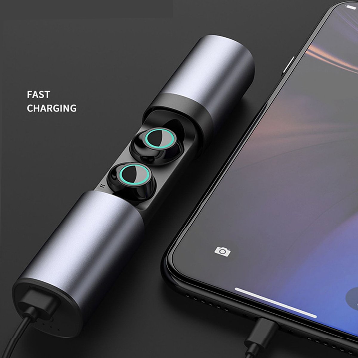 Wireless Headphones With Phone Charger - Stereotech