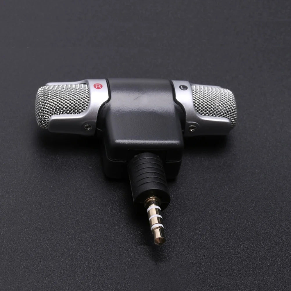 Mini 3.5Mm Jack Microphone Stereo Mic for Recording Mobile Phone Studio Interview Microphone for Smartphone