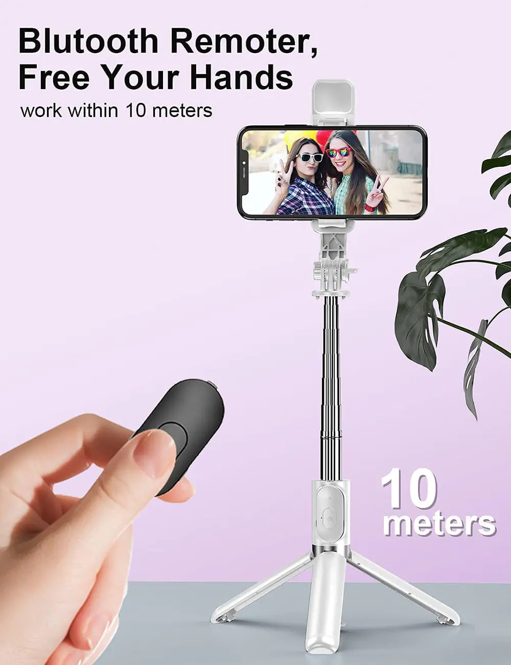 Wireless Bluetooth Selfie Stick Tripod - Stereotech