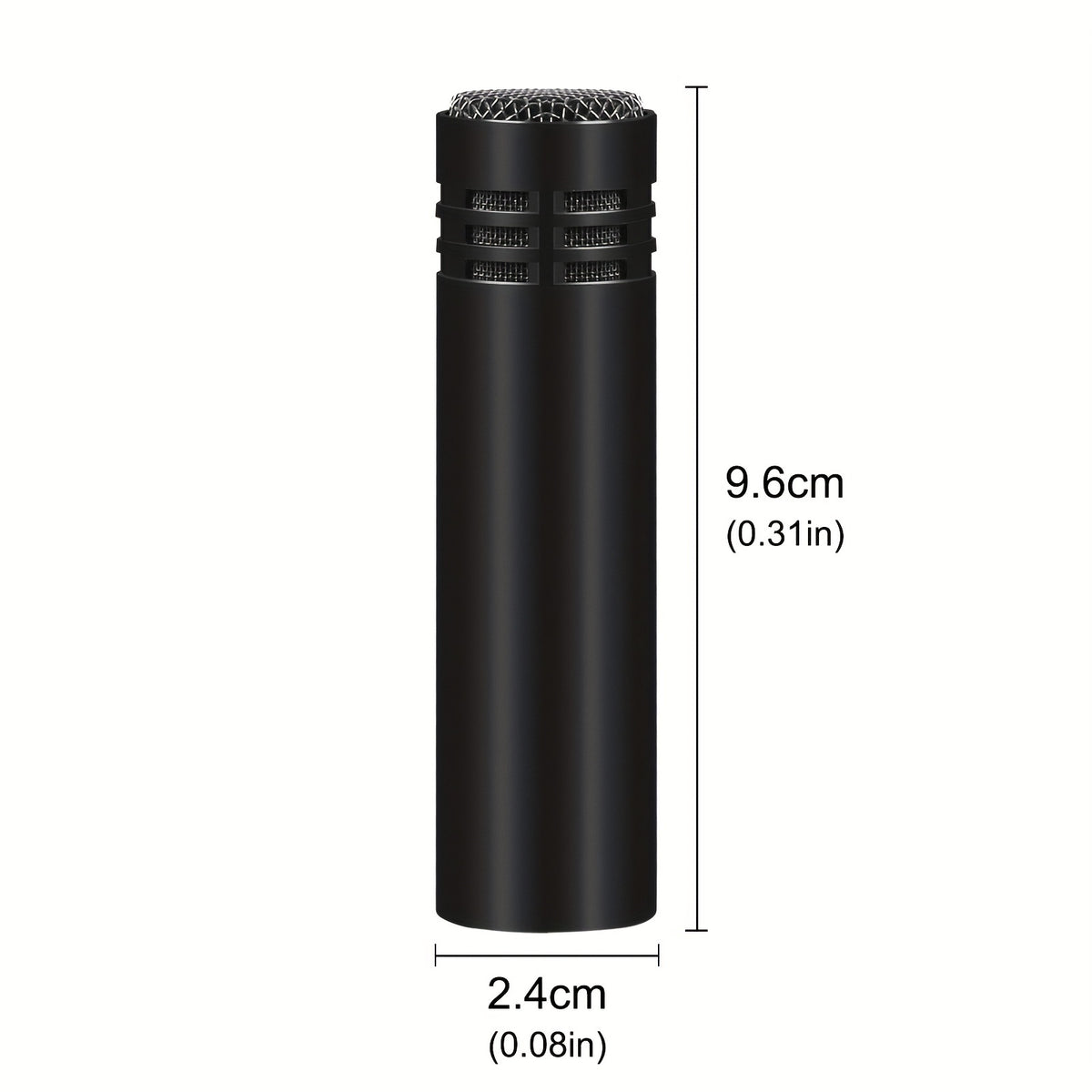 Condenser Instrument Microphone Drum Shaped Instrument Megaphone With Clamp Mount Cardioid Mic For Stage Performance