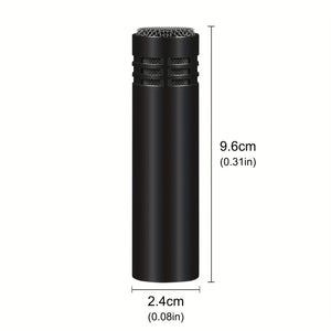 Condenser Instrument Microphone Drum Shaped Instrument Megaphone With Clamp Mount Cardioid Mic For Stage Performance