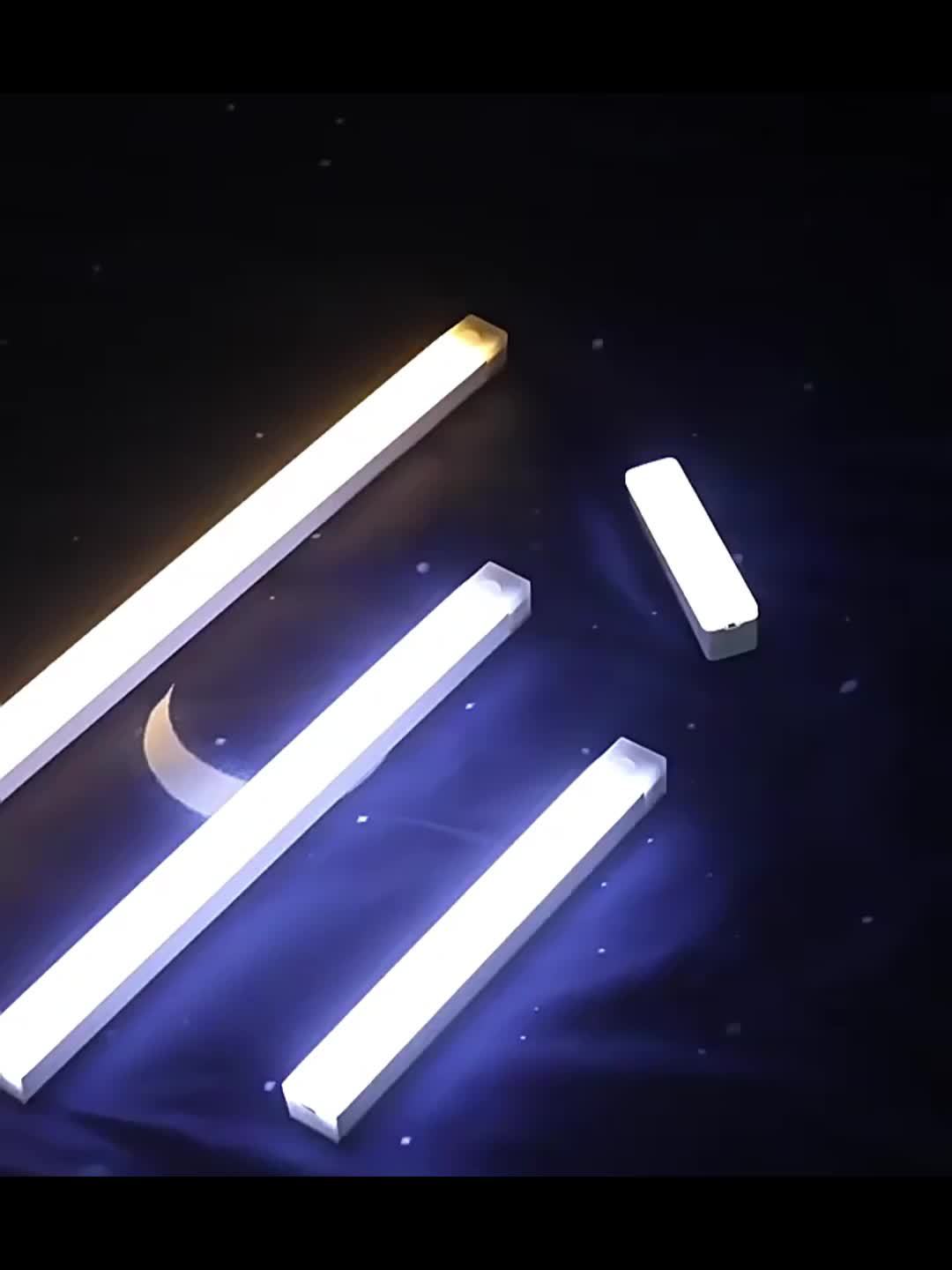 ROUTSHEL For Smart LED Motion Sensor Light Strip - USB Rechargeable, Wireless, with Self-Adhesive Pads for Easy Installation in Closets, Under Cabinets, Stairs &amp; More