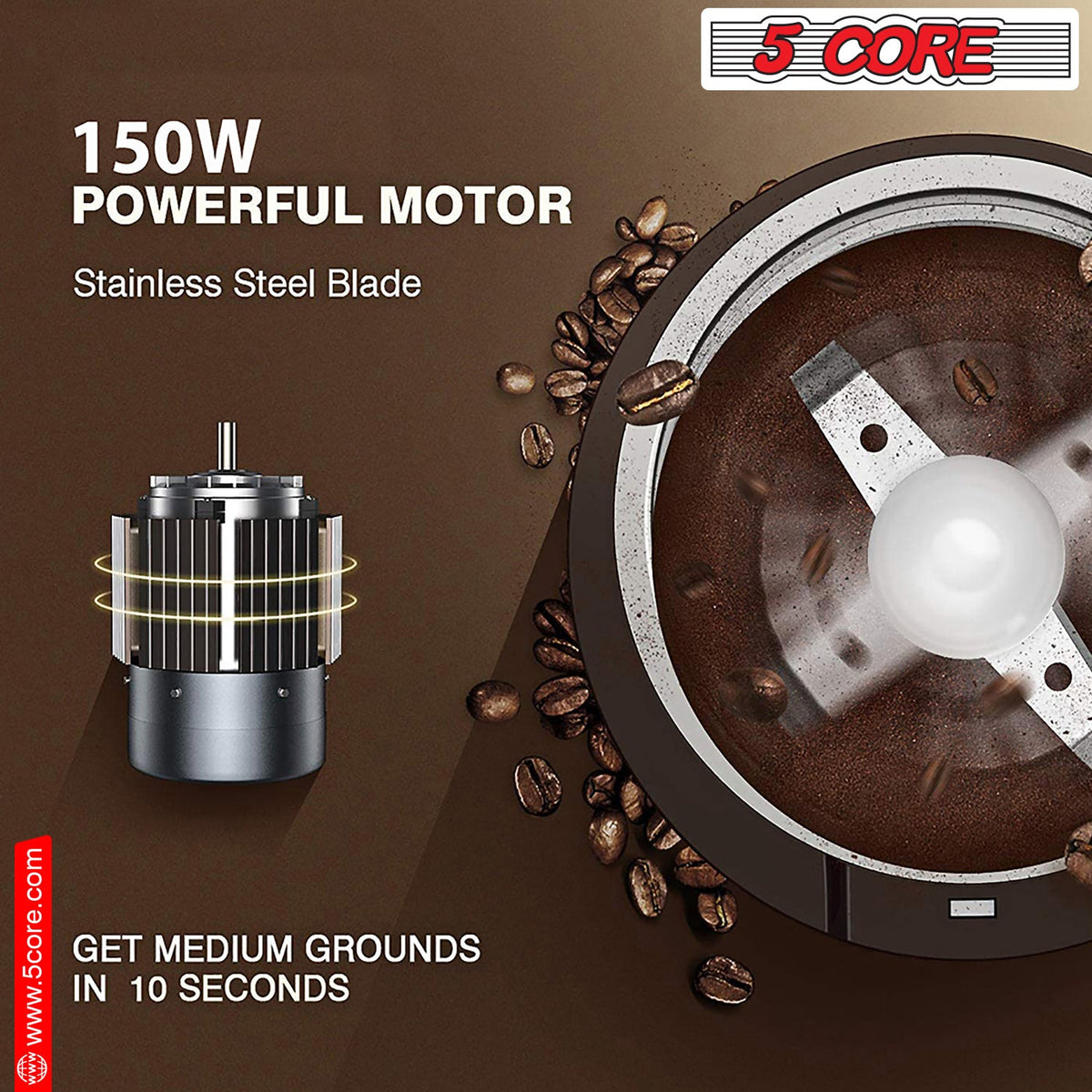 Coffee Grinder 85 Gram Capacity - Stereotech